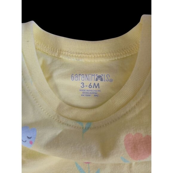 NWT Baby Girl Yellow Flower Print Jersey Dress – Size 3–6 Months - Picture 2 of 4